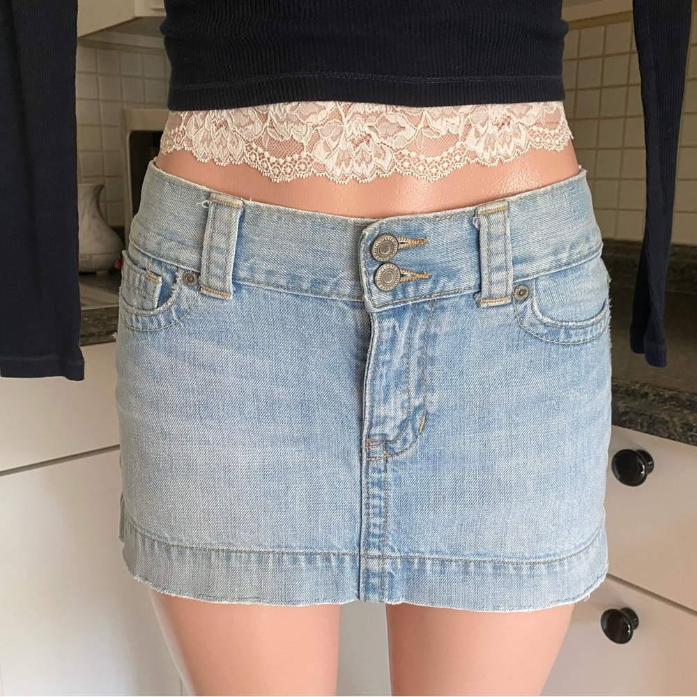 Y2k Hollister denim mini skirt - Picture 3 of 14